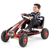 QDStores  Xootz Go-Kart Large Red & Black Pedal Handbrake Gear Rubber 