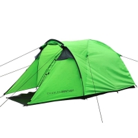 QDStores  2 Man Waterproof Camping Tent & Awning Built Outdoor - Grey