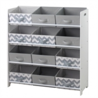 Homebase  Flexi Storage Kids 3x4 Fabric Storage Unit with 12 Inserts -