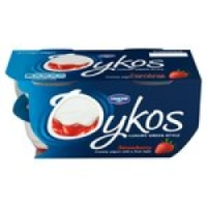 Oykos Greek Style Strawberry Yogurts £1.00