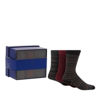 Debenhams  J by Jasper Conran - 3 pack grey and red plain and striped s