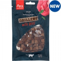 JTF  Pets Unlimited Grillers Cat Treats with Beef 50g