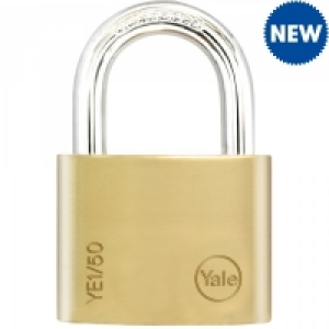 Yale Padlock Brass 50mm &pound;9.59