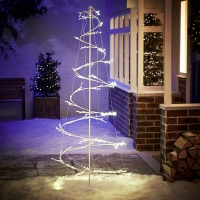 Wilko  Wilko 5.9ft Pop Up LED Christmas Tree with White Cable