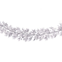 Debenhams  Debenhams - Silver glitter cut out leaf garland