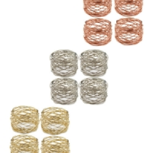 Wire Napkin Rings 4-Pack