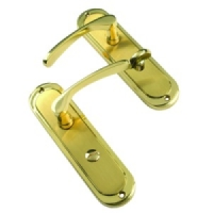 Wickes Dubai Bathroom Handle Brass