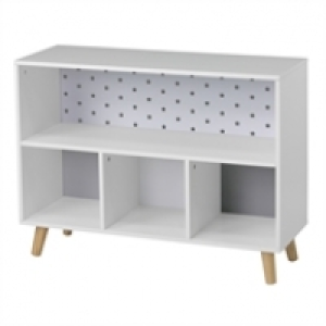 Flexi Storage Kids Cube Storage Unit with Legs - White & Gre