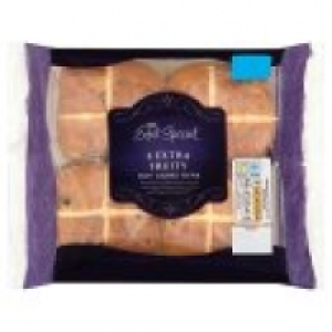 4 Extra Fruity Hot Cross Buns £1.00
