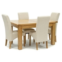 Debenhams  Willis & Gambier - Oak Normandy small extending table and 