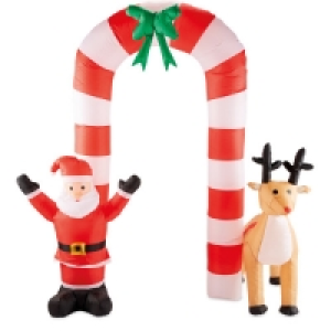 Santa & Rudolph Inflatable Arch