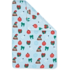 Emoji Festive Poo Throw