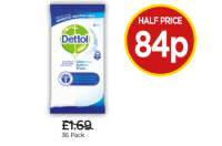 Budgens  Dettol Cleansing Surface Wipes