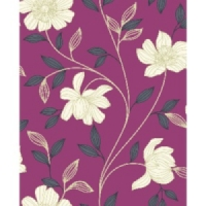 Superfresco Textured Camille Decorative Wallpaper Red/Cream  £10.98