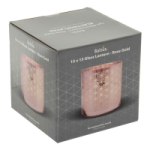 Electroplated Glass Candle Lantern