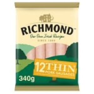 Richmond Thin Pork Sausages 12 Pack £1.50