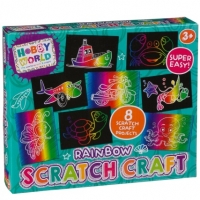 BMStores  Hobby World Rainbow Scratch Craft Set