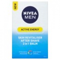 Asda Nivea Men Active Energy After Shave Balm 2 In 1 Moisturiser + Post