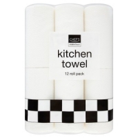 Makro  Chefs Essentials White Kitchen Towel x 12