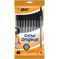 Wilko  Bic Cristal Original Ballpoint Pens Black 10pk