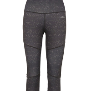 Crane Printed Capri Fitness Leggings