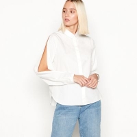Debenhams  Noisy may - Off white Eline split sleeve cotton shirt