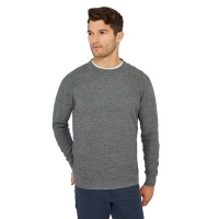 Debenhams  Mantaray - Grey maze knit cotton jumper