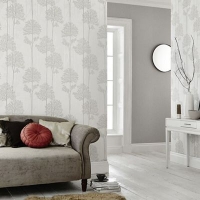 Debenhams  Superfresco Easy - White Mica Eternal Forest Wallpaper