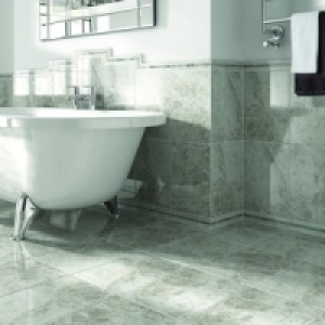 Wickes Cappuccino Light Grey Gloss Ceramic Wall & Floor Tile £21.59
