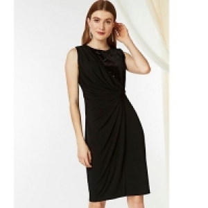 Debenhams  Wallis - Black sequin velour dress