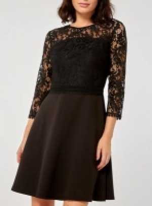 Dorothy Perkins - Black 3/4 sleeve skater dress £25.60