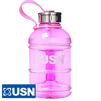 HomeBargains  USN 1 Litre Water Bottle with Handle (Pink)