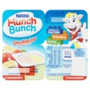Munch Bunch Double Up Strawberry & Banana Fromage Frais £1.00