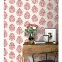 BMStores  Willow Wallpaper - Red