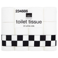 Makro  Chefs Essentials Toilet Tissue 24 White Rolls