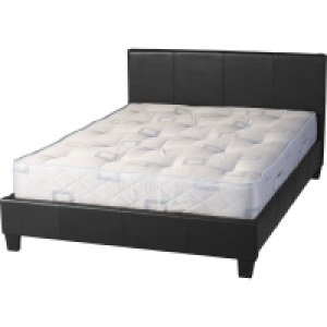 Prado Faux Leather Double Bed Black £80.00