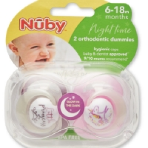 Nuby 6-18 Months Princess Soothers