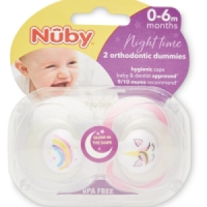 Nuby 0-6 Months Rainbow Soothers