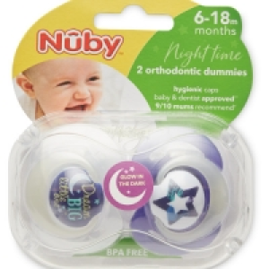 Nuby 6-18 Months Dream Big Soothers