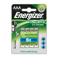 Wilko  Energizer NiMH Recharge Extreme Batteries AAA 800mAh 1.2V 4p