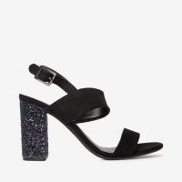 Debenhams  Dorothy Perkins - Black strike heeled sandals