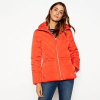 Debenhams  The Collection - Orange padded hooded jacket