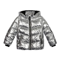 Debenhams  Pineapple - Girls silver metallic padded coat