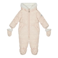 Debenhams  J by Jasper Conran - Baby girls pale pink quilted snowsuit