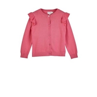 Debenhams  Outfit Kids - Girls pink knitted cardigan