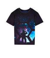 Debenhams  Outfit Kids - Boys black short sleeve space t-shirt