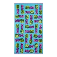 Debenhams  Home Collection - Multi-coloured pineapple print beach towel