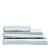 Debenhams  Home Collection - Aqua cotton striped print towel