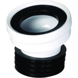 Wickes 110mm White 14 Deg WC Pan Connector £4.29