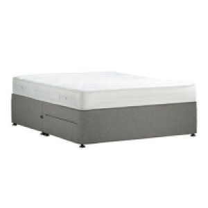 Debenhams  Debenhams - Light grey Studio Basics flat weave divan bed 